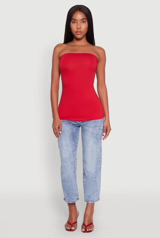 Ruched Side Tube Top sold by Rainbow