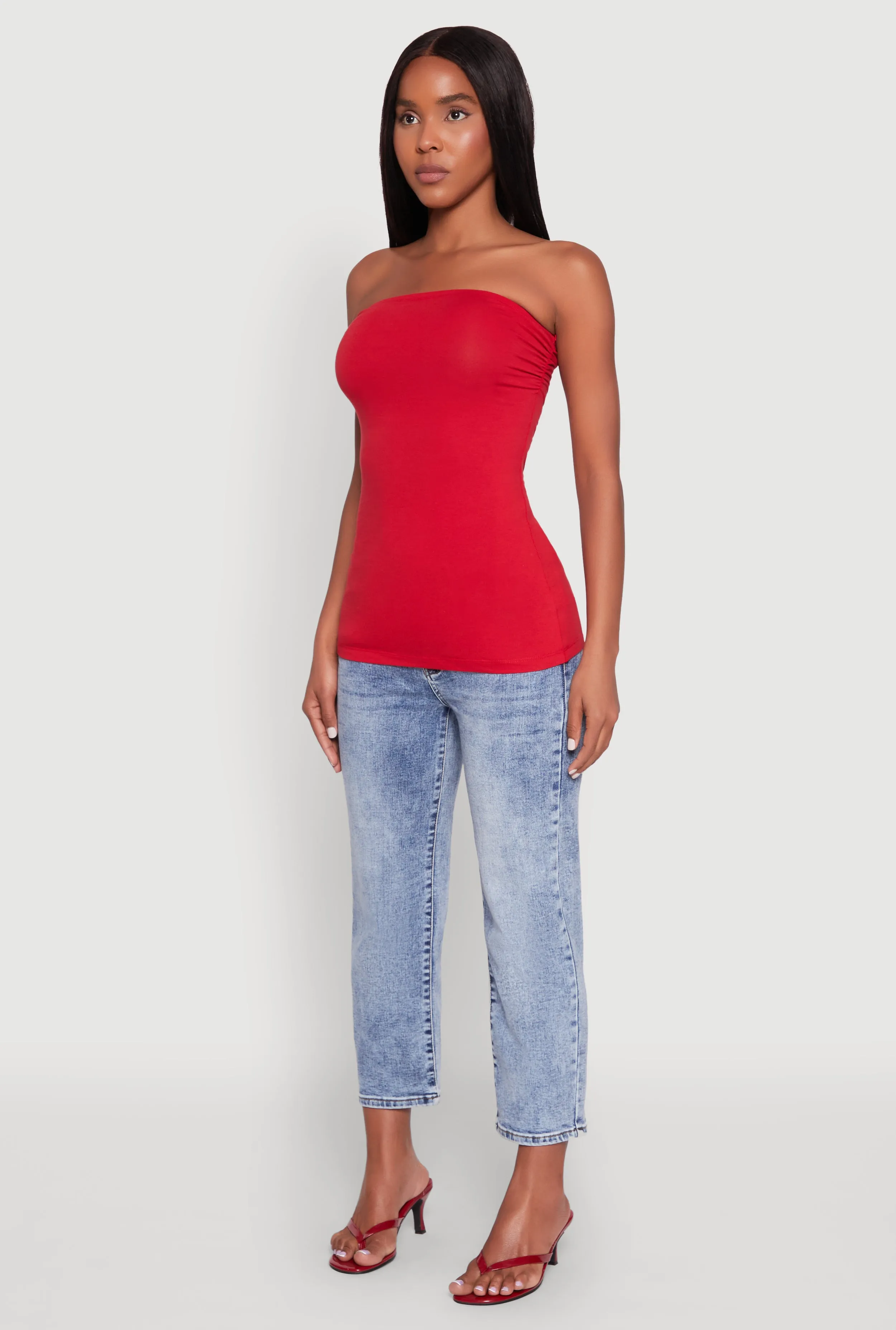 Ruched Side Tube Top sold by Rainbow product image thumbnail 5