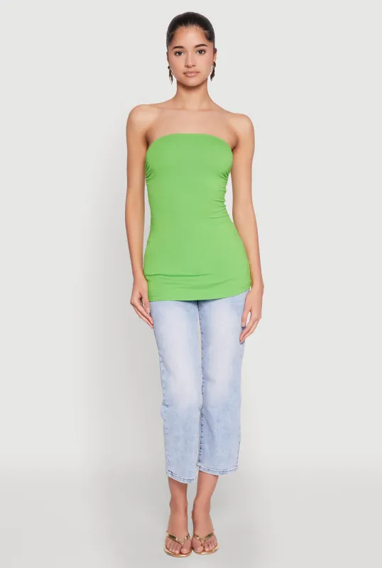 Ruched Side Tube Top sold by Rainbow