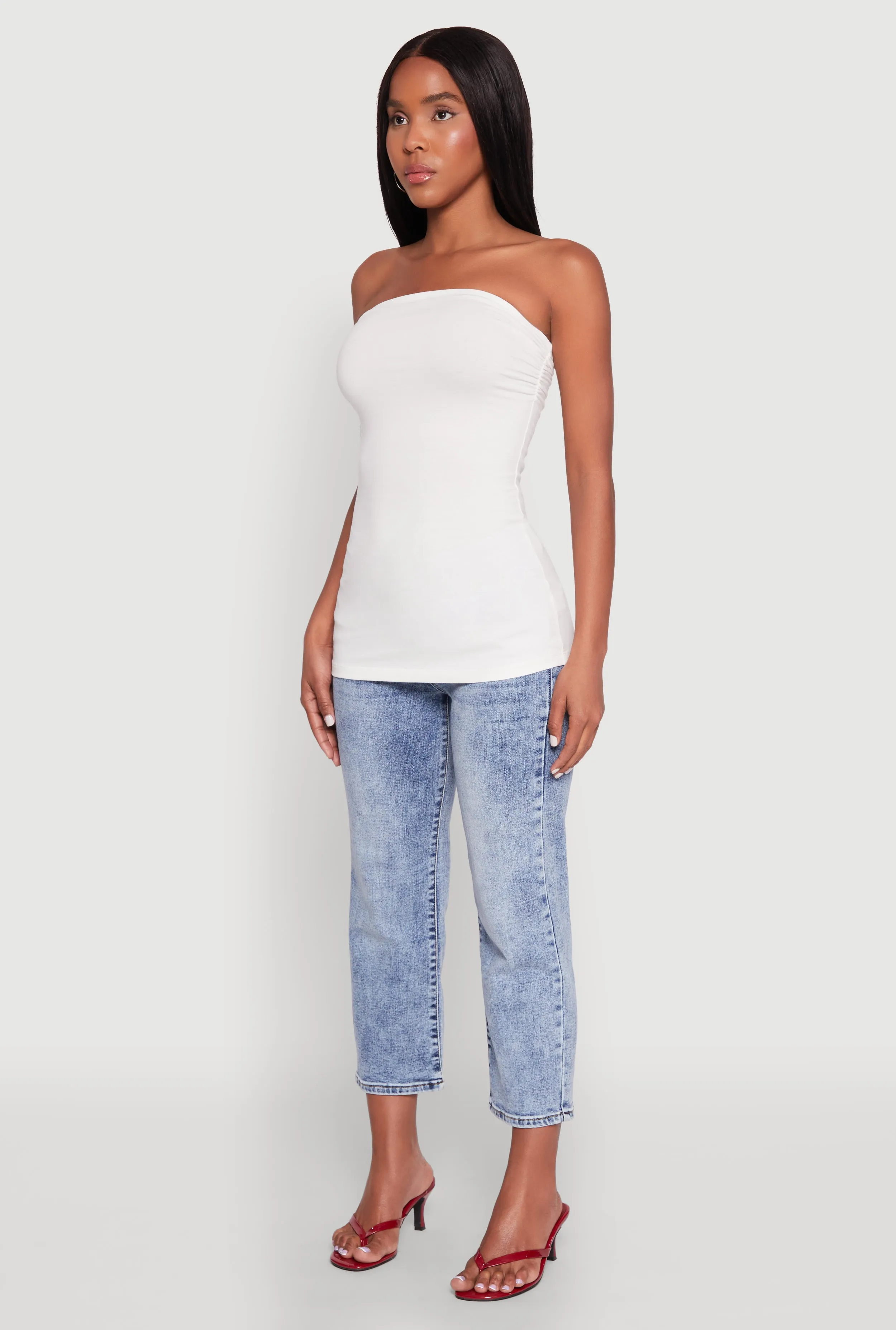 Ruched Side Tube Top sold by Rainbow product image thumbnail 5