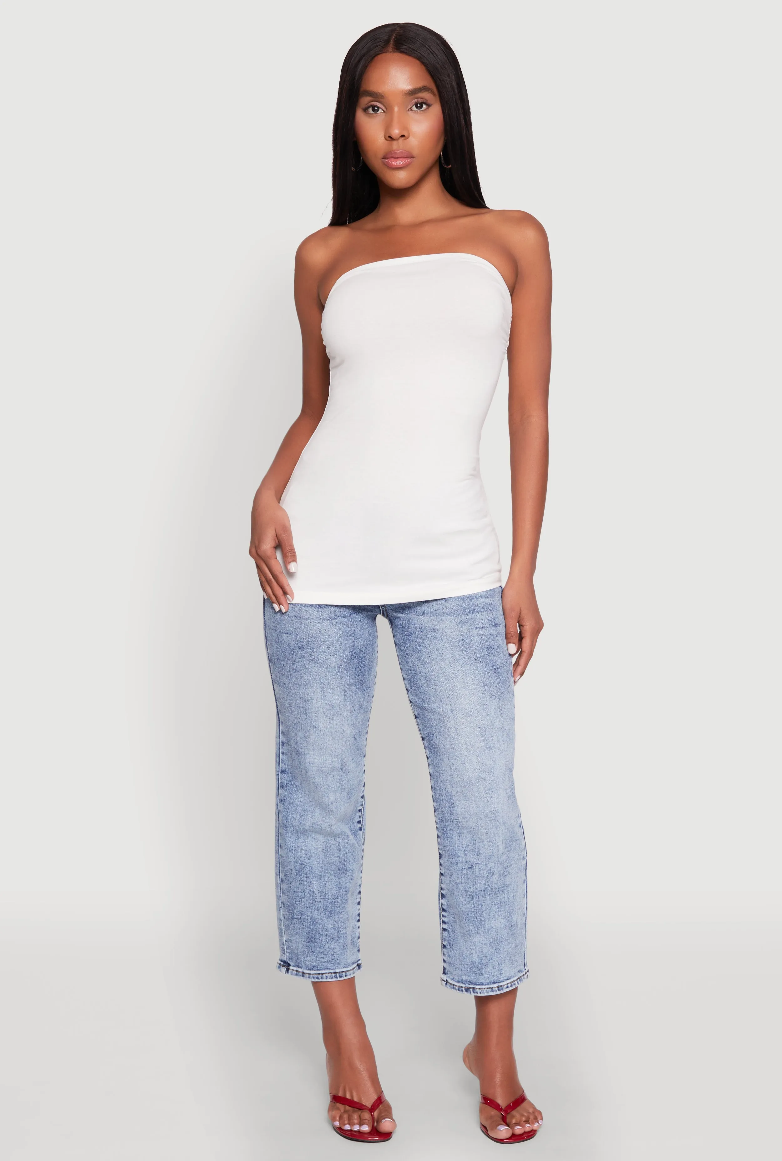 Ruched Side Tube Top sold by Rainbow product image thumbnail 3