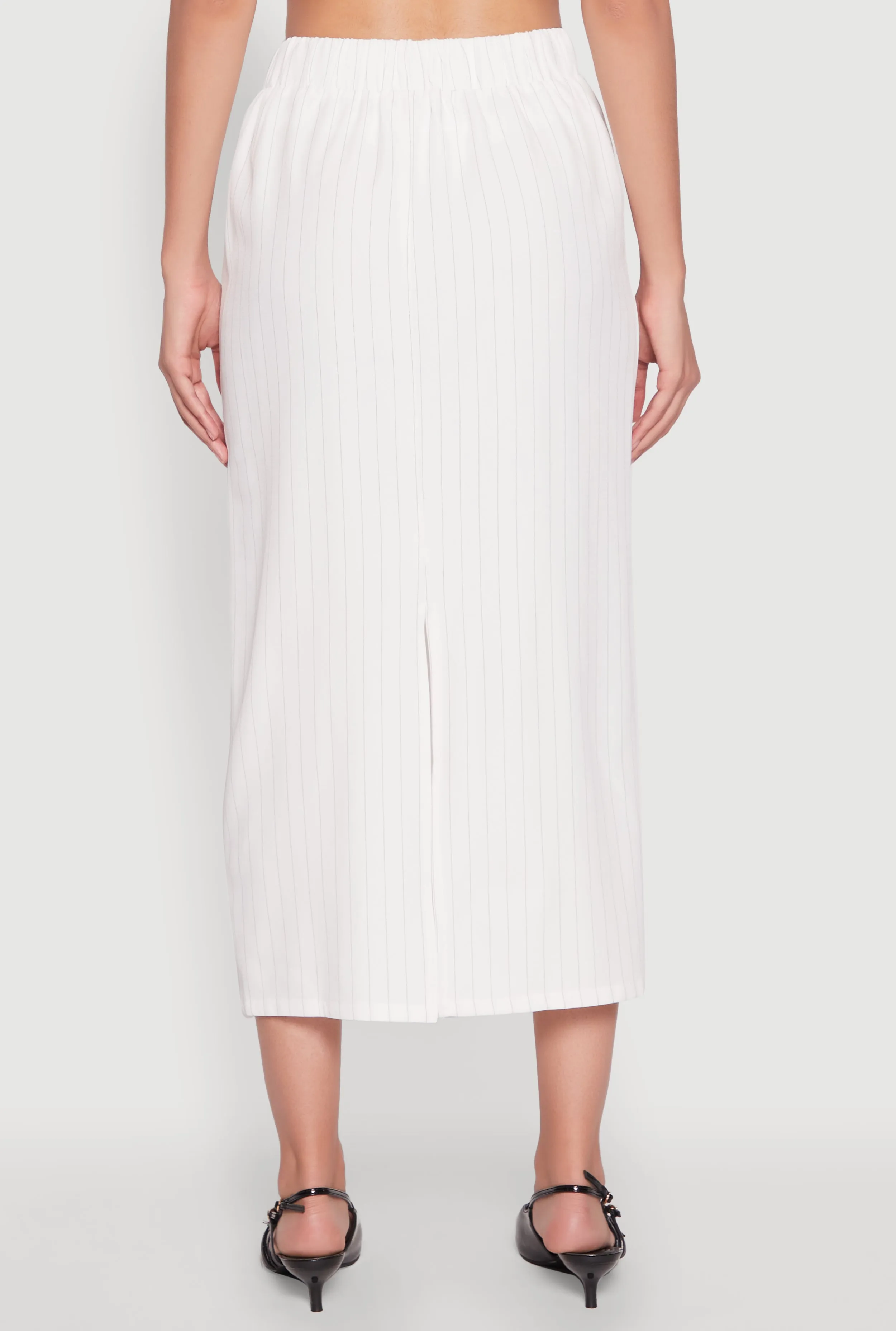 Pinstripe High Waist Skirt sold by Rainbow product image thumbnail 5