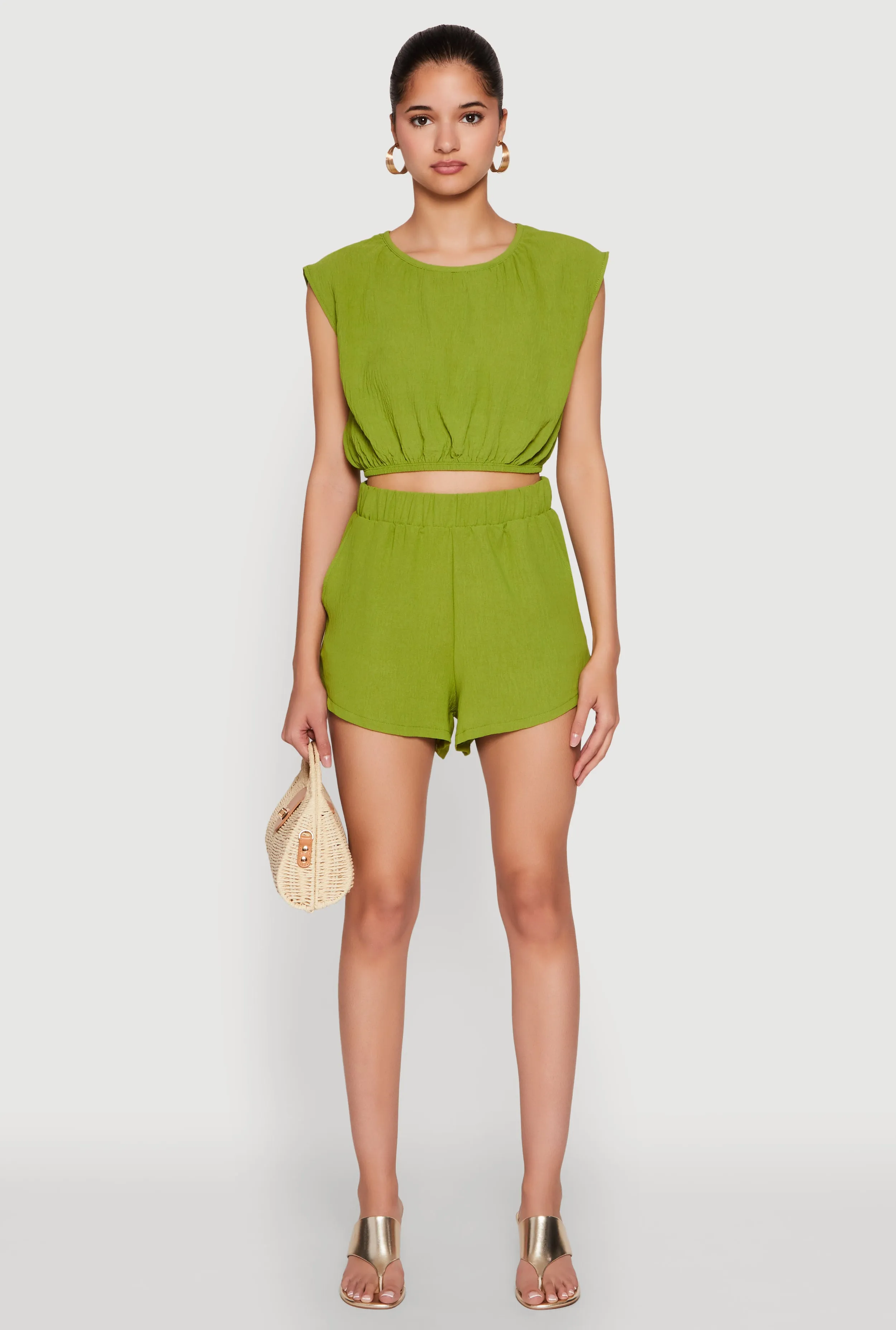 Airy High Waisted Shorts sold by Rainbow