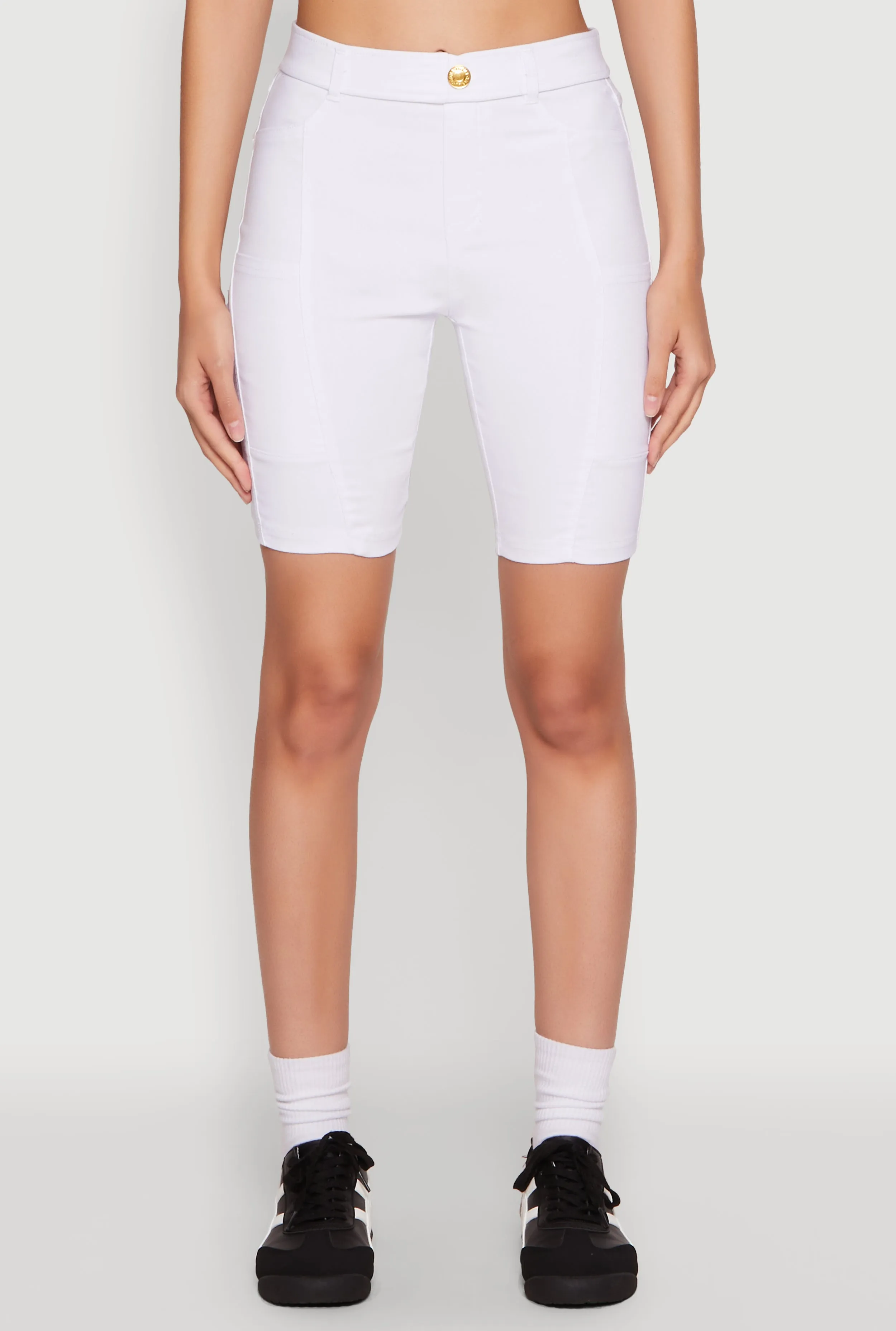 Hyper Stretch Pintuck Bermuda Shorts sold by Rainbow product image thumbnail 5