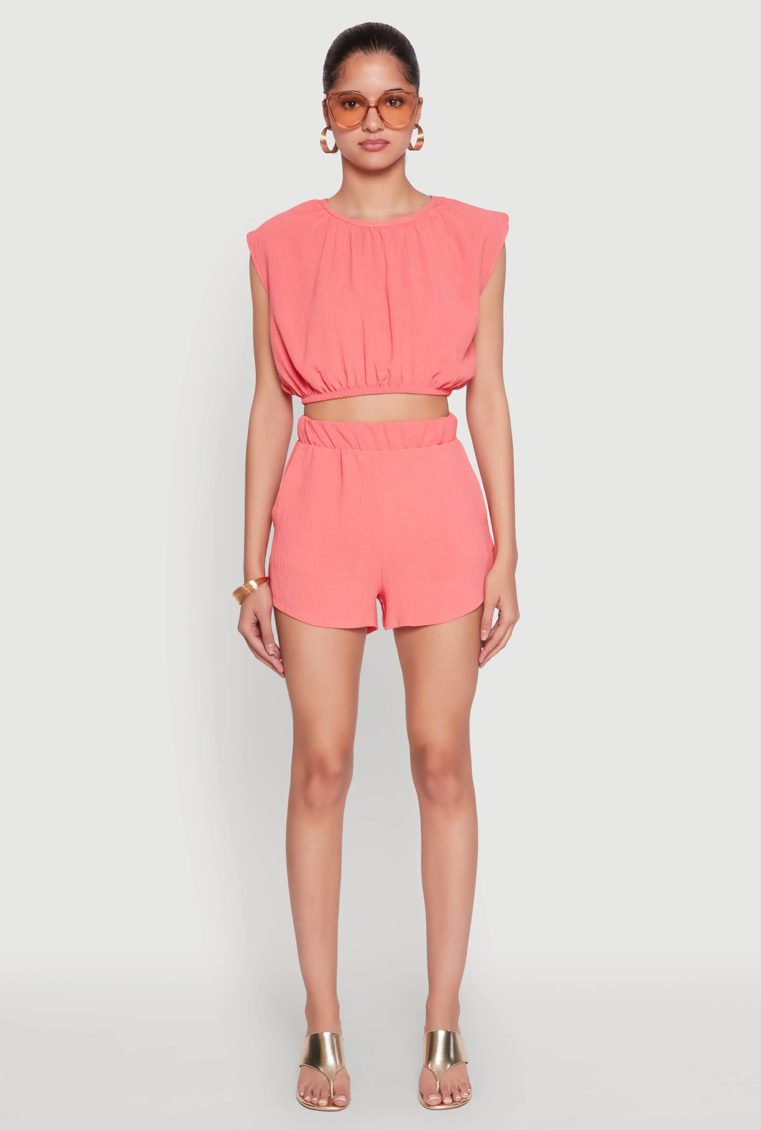 Airy Dolman Sleeve Crop Top sold by Rainbow product image thumbnail 2