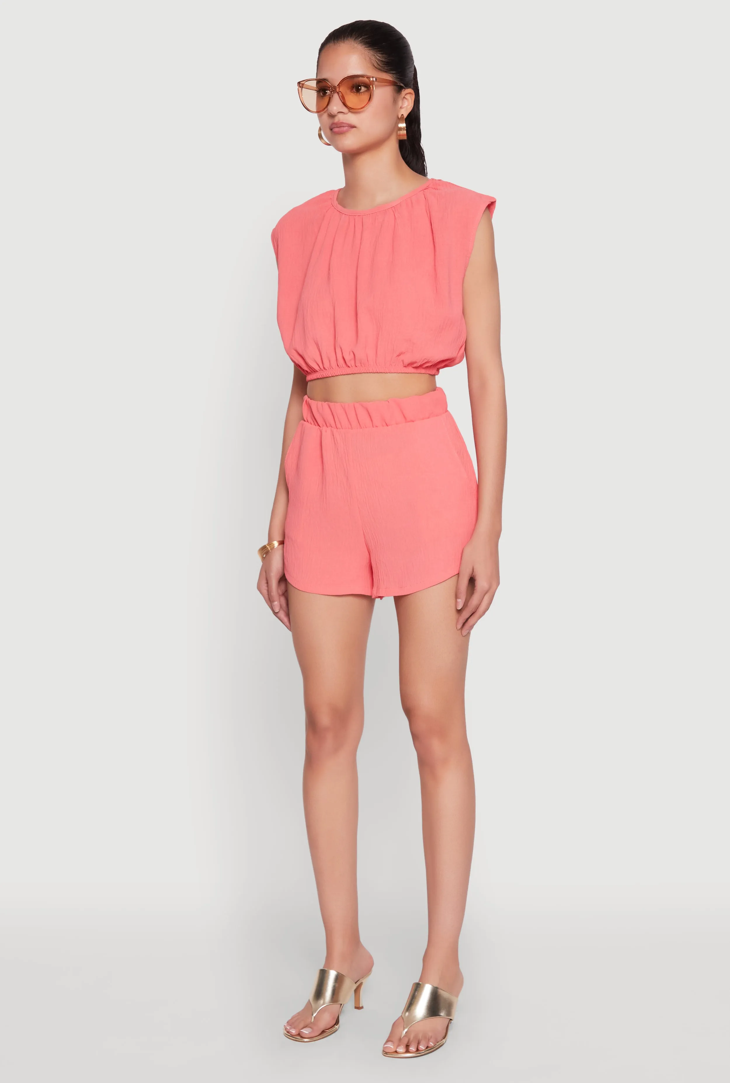 Airy Dolman Sleeve Crop Top sold by Rainbow product image thumbnail 5