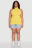 Plus Size Seamless Mock Neck Halter Top sold by Rainbow