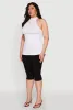 Plus Size Seamless Mock Neck Halter Top sold by Rainbow