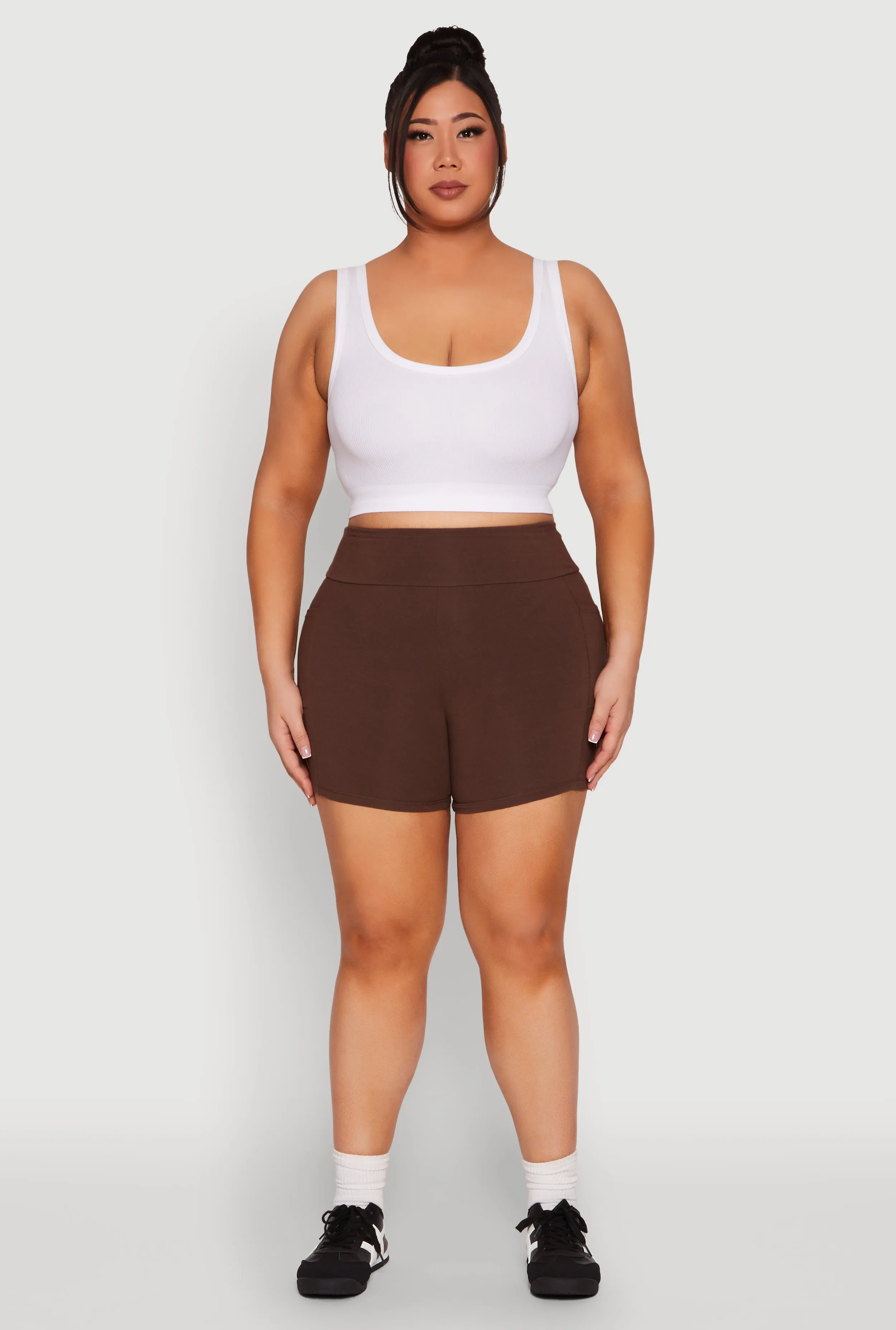 Plus Size Cell Phone Pocket Shorts sold by Rainbow product image thumbnail 2