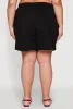 Plus Size Textured Knit High Waist Shorts sold by Rainbow