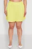 Plus Size Textured Knit High Waist Shorts sold by Rainbow