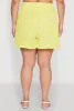 Plus Size Textured Knit High Waist Shorts sold by Rainbow
