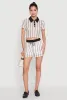 Striped Crochet Crop Top sold by Rainbow