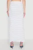 Rosette Detail Striped Maxi Skirt sold by Rainbow