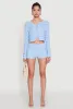 Textured Knit High Waist Shorts sold by Rainbow