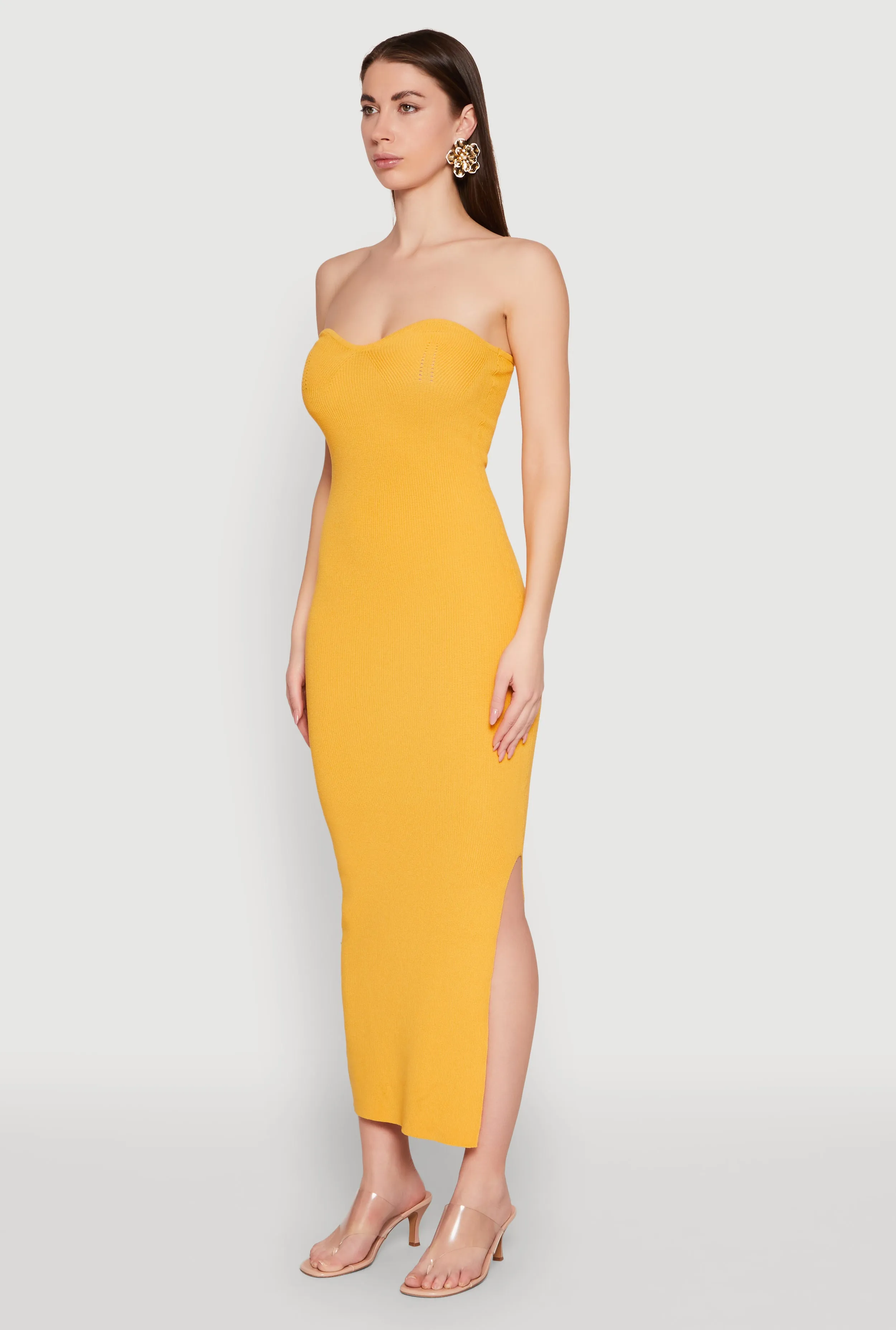 Side Slit Maxi Tube Dress sold by Rainbow product image thumbnail 3