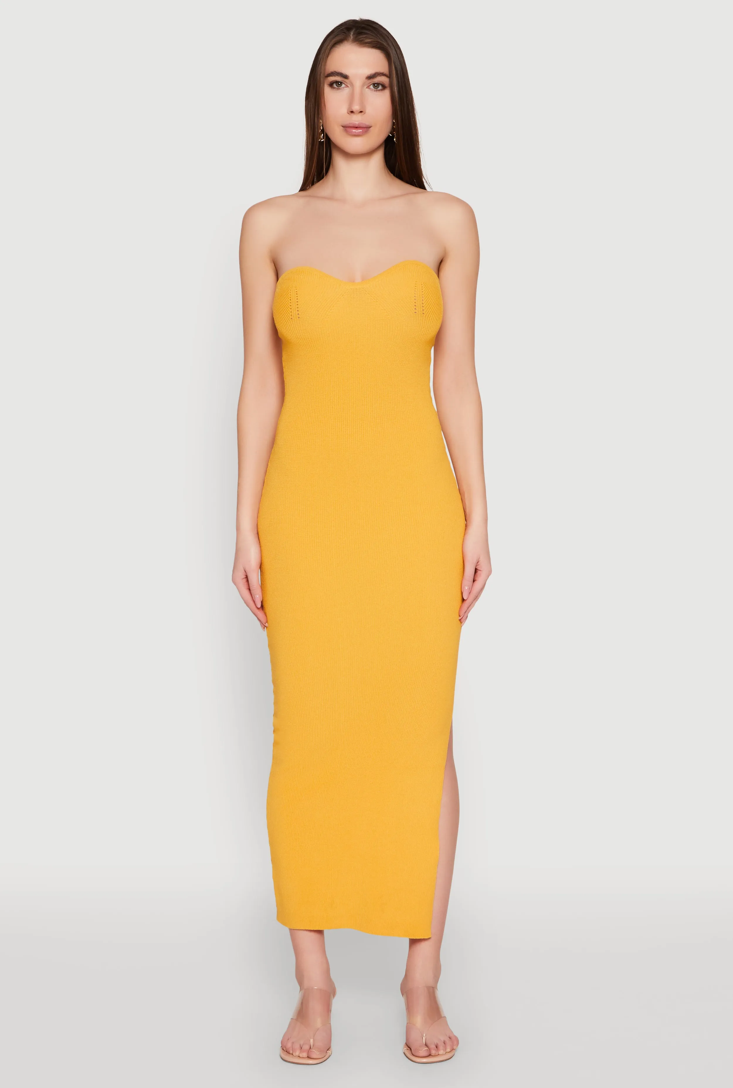 Side Slit Maxi Tube Dress sold by Rainbow product image thumbnail 2