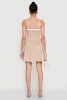 Contrast Trim Corset Skater Dress sold by Rainbow