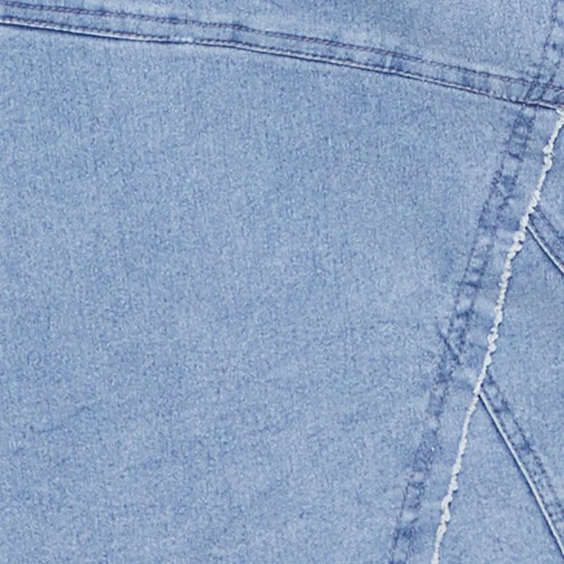 Lace Up Back Strapless Denim Maxi Dress sold by Rainbow product image thumbnail 4