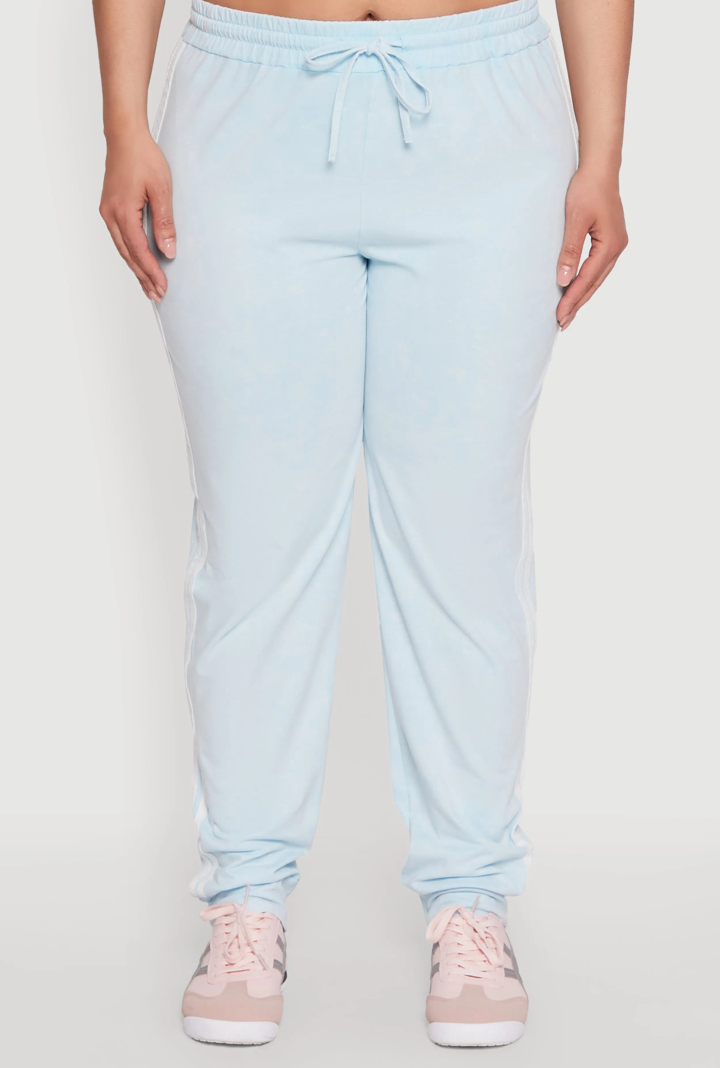 Plus Size Daisy Varsity Stripe Drawstring Joggers sold by Rainbow product image thumbnail 3