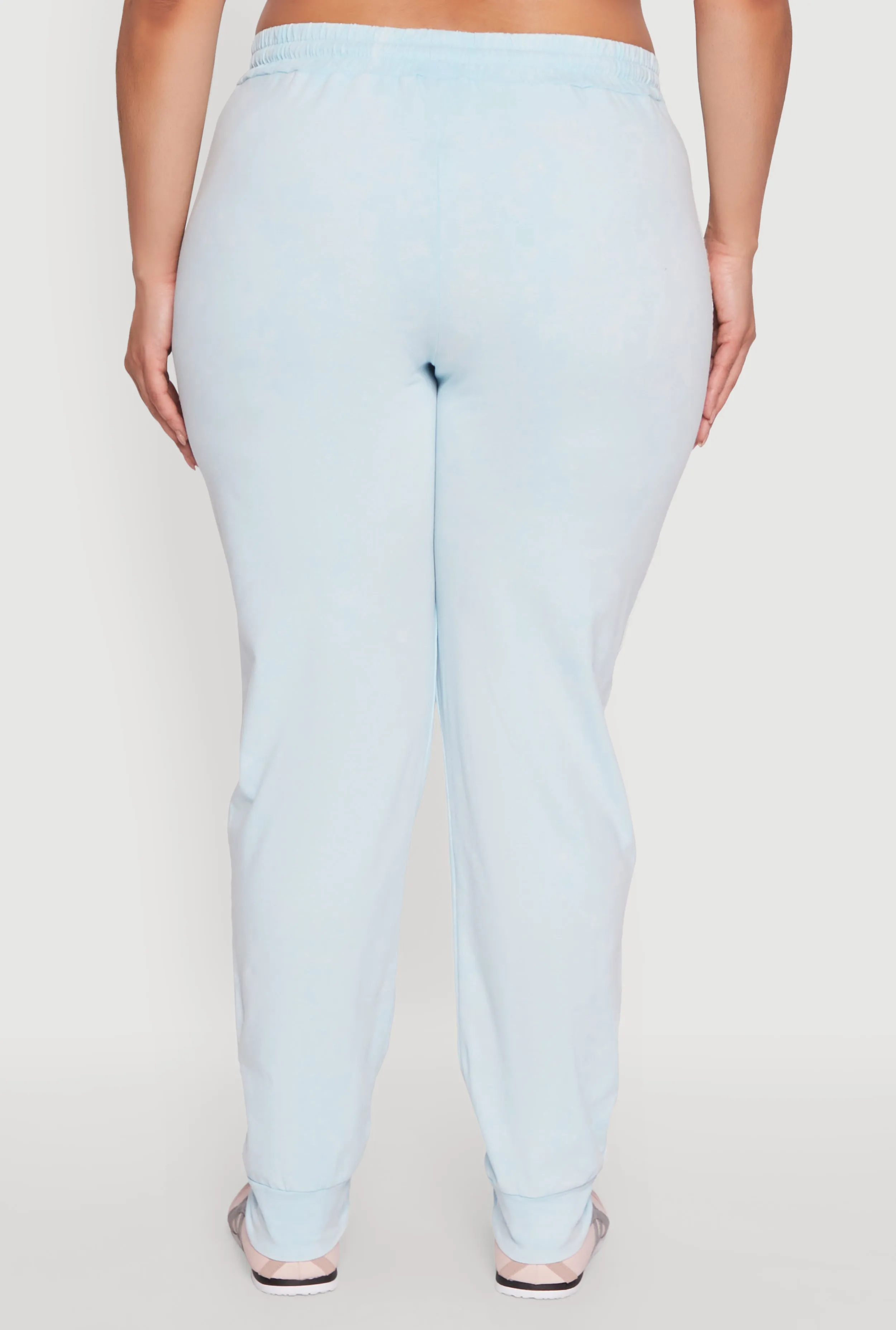 Plus Size Daisy Varsity Stripe Drawstring Joggers sold by Rainbow product image thumbnail 5