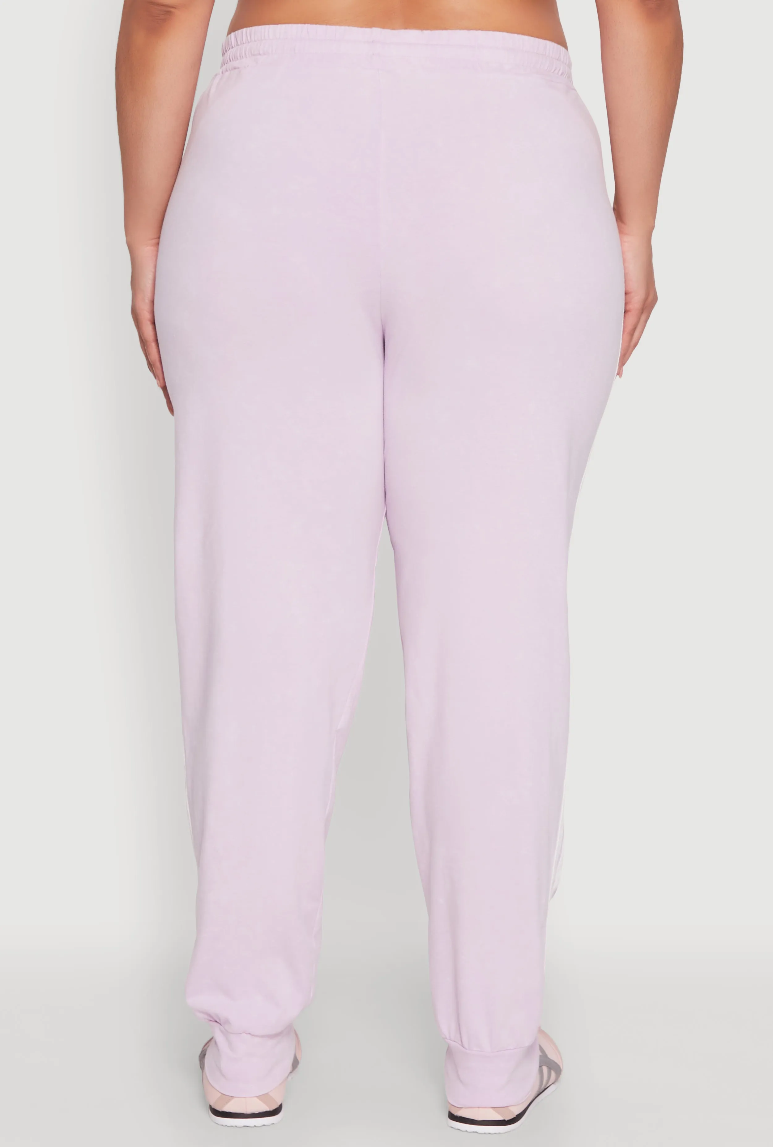 Plus Size Daisy Varsity Stripe Drawstring Joggers sold by Rainbow product image thumbnail 5