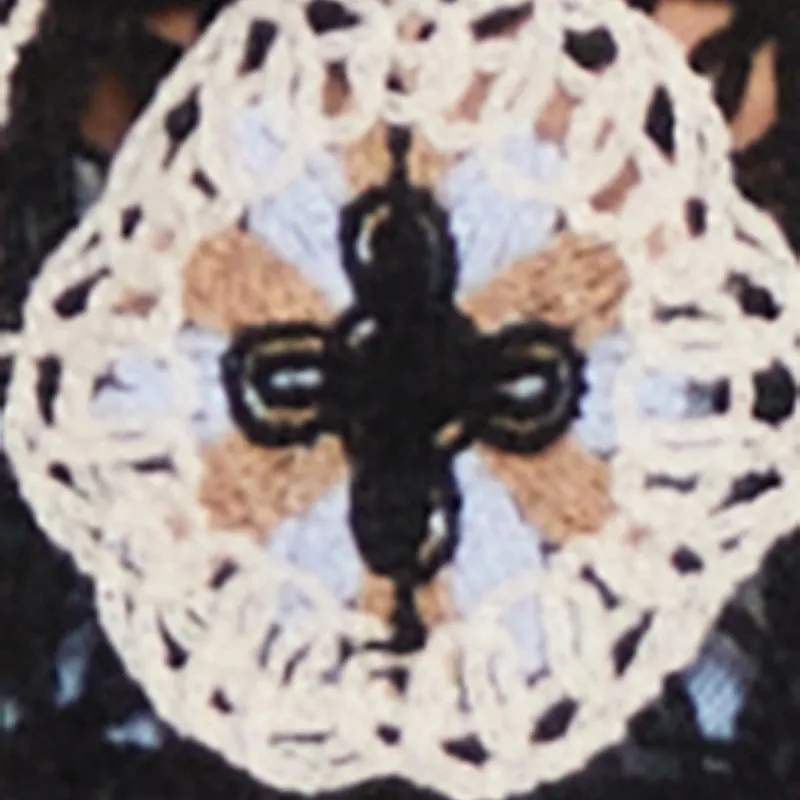 Plus Size Boho Crochet Shirt sold by Rainbow product image thumbnail 4