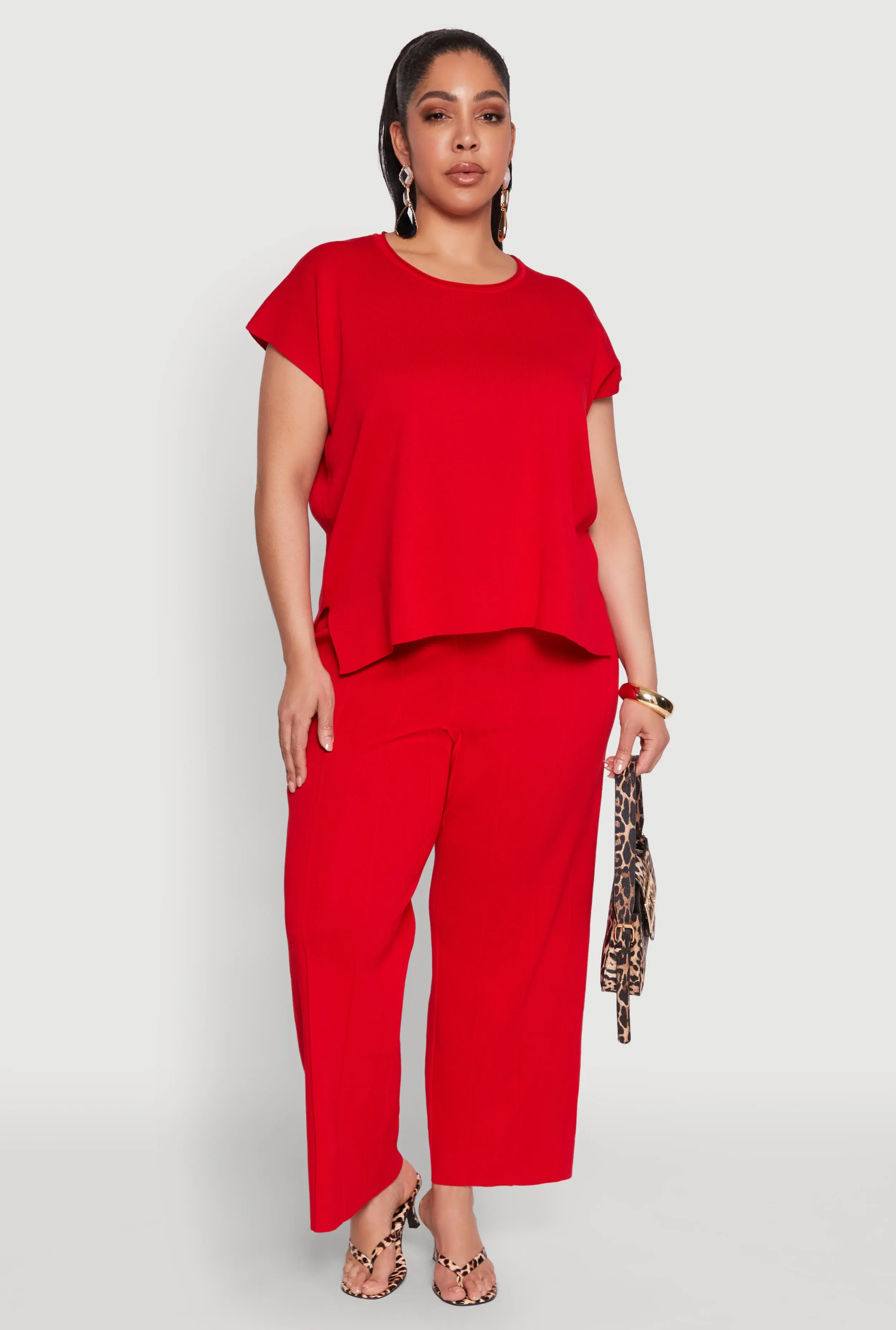 Plus Size Daisy Knitted Crew Neck Top sold by Rainbow product image thumbnail 2