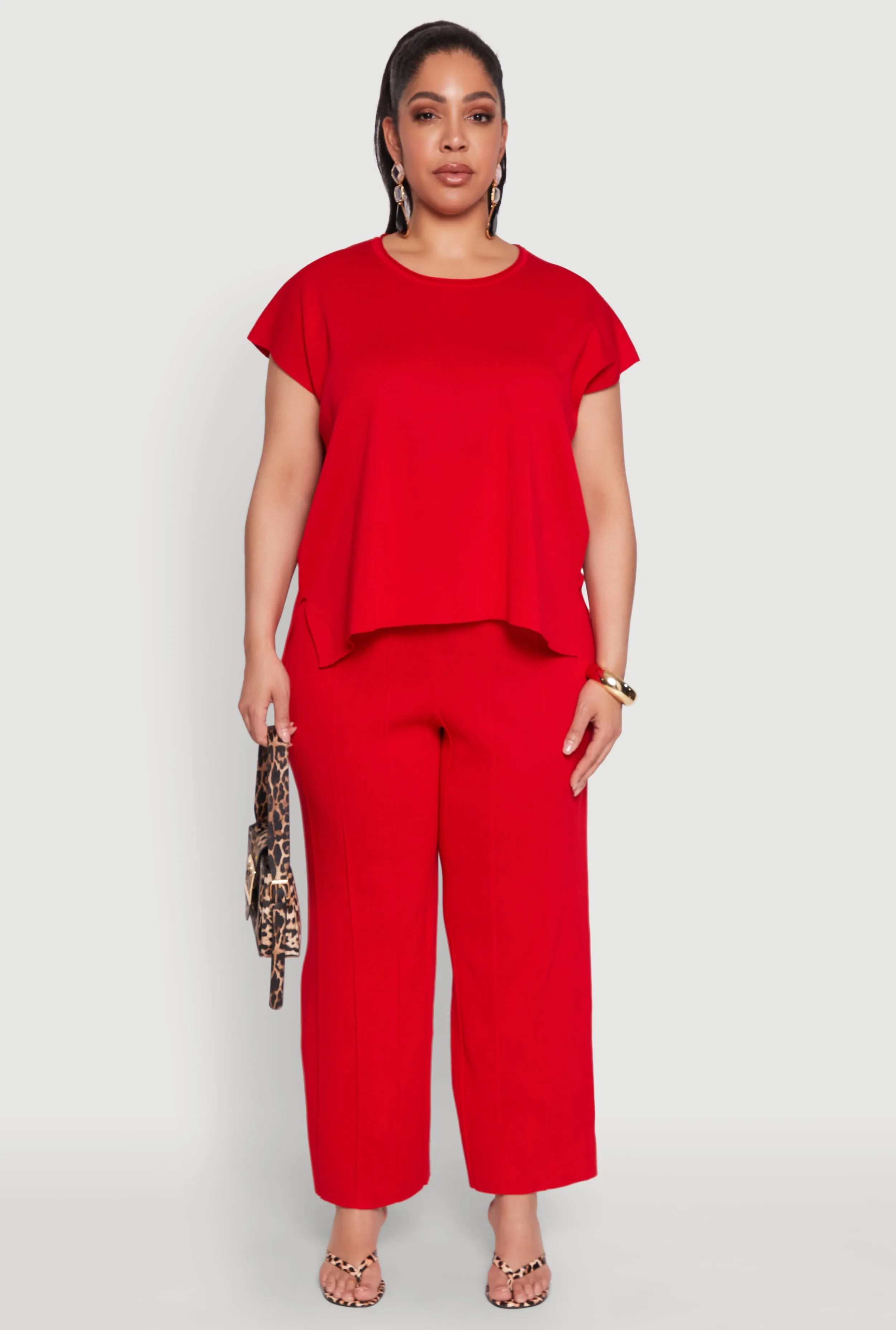 Plus Size Daisy Knitted Crew Neck Top sold by Rainbow product image thumbnail 3