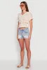Floral Crochet Button Front Top sold by Rainbow