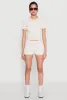 Daisy Striped Polo Crop Top sold by Rainbow