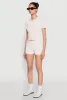 Daisy Striped Polo Crop Top sold by Rainbow