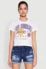 NBA Los Angeles Lakers Cropped Graphic Tee sold by Rainbow