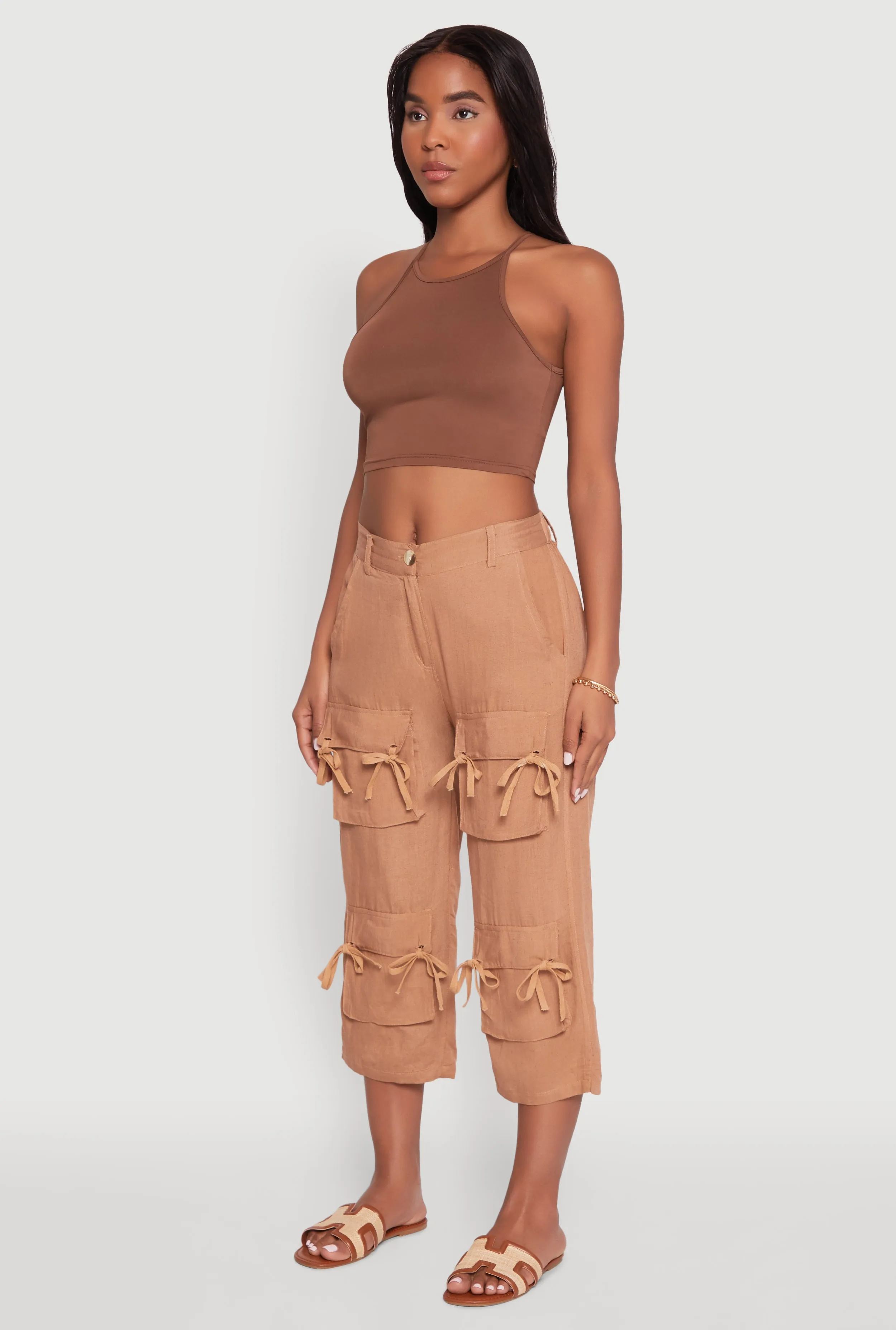 Bow Cargo Pocket Capri Pants sold by Rainbow product image thumbnail 3