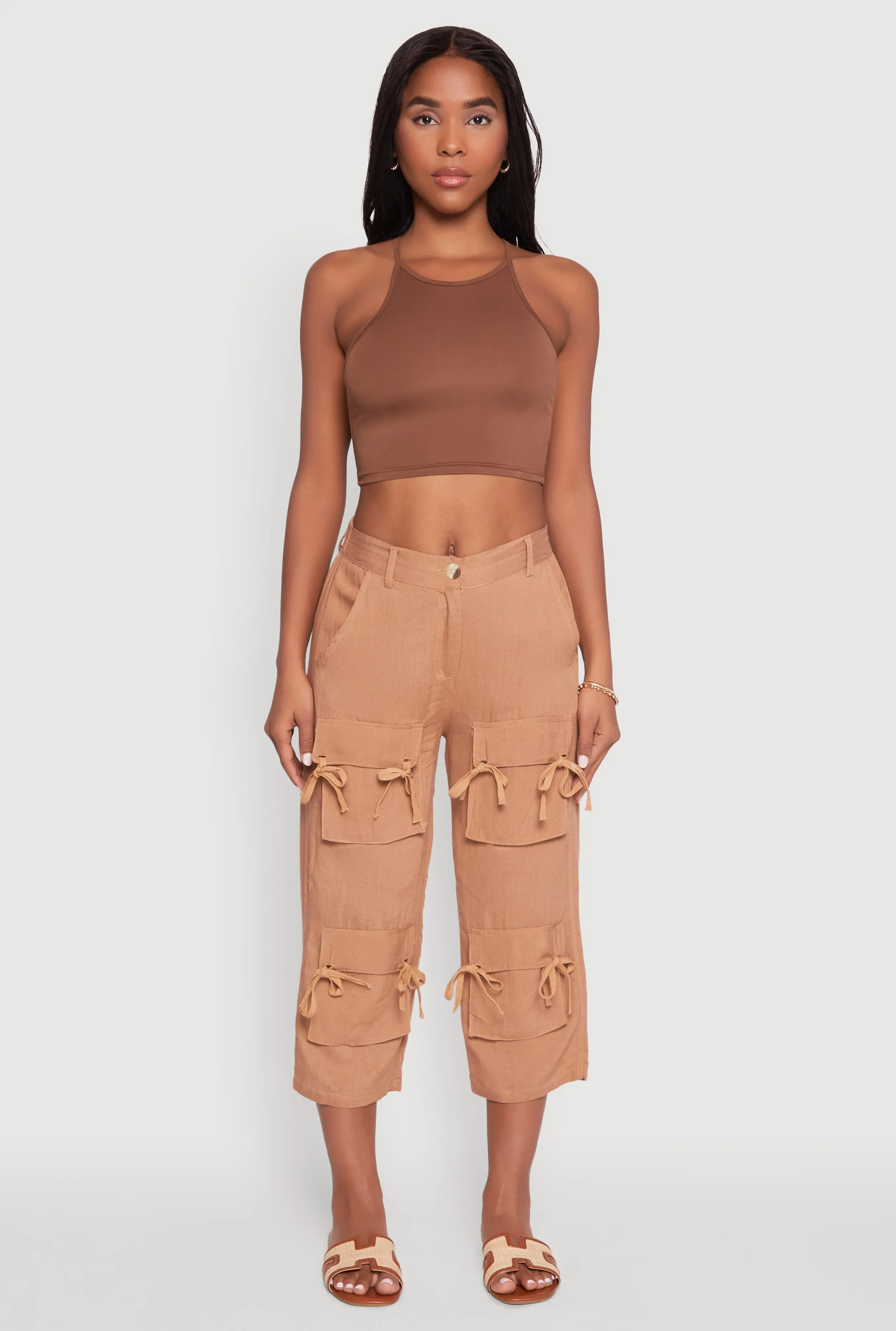 Bow Cargo Pocket Capri Pants sold by Rainbow product image thumbnail 2