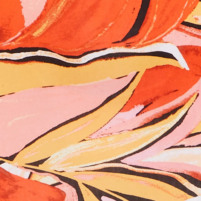 Printed Drawstring Side Cut Out Maxi Dress sold by Rainbow product image thumbnail 4