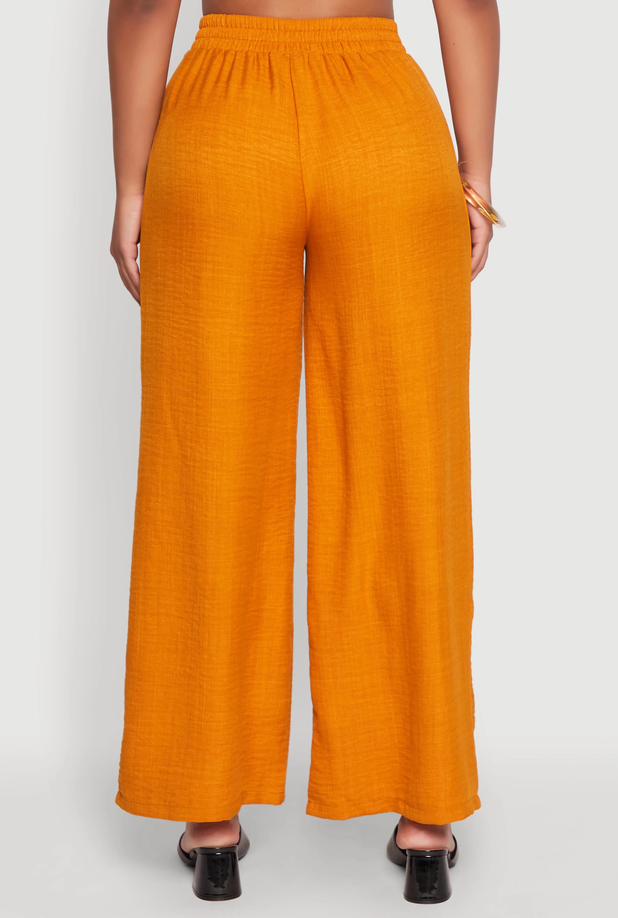 High Waisted Pleated Palazzo Pants sold by Rainbow product image thumbnail 5