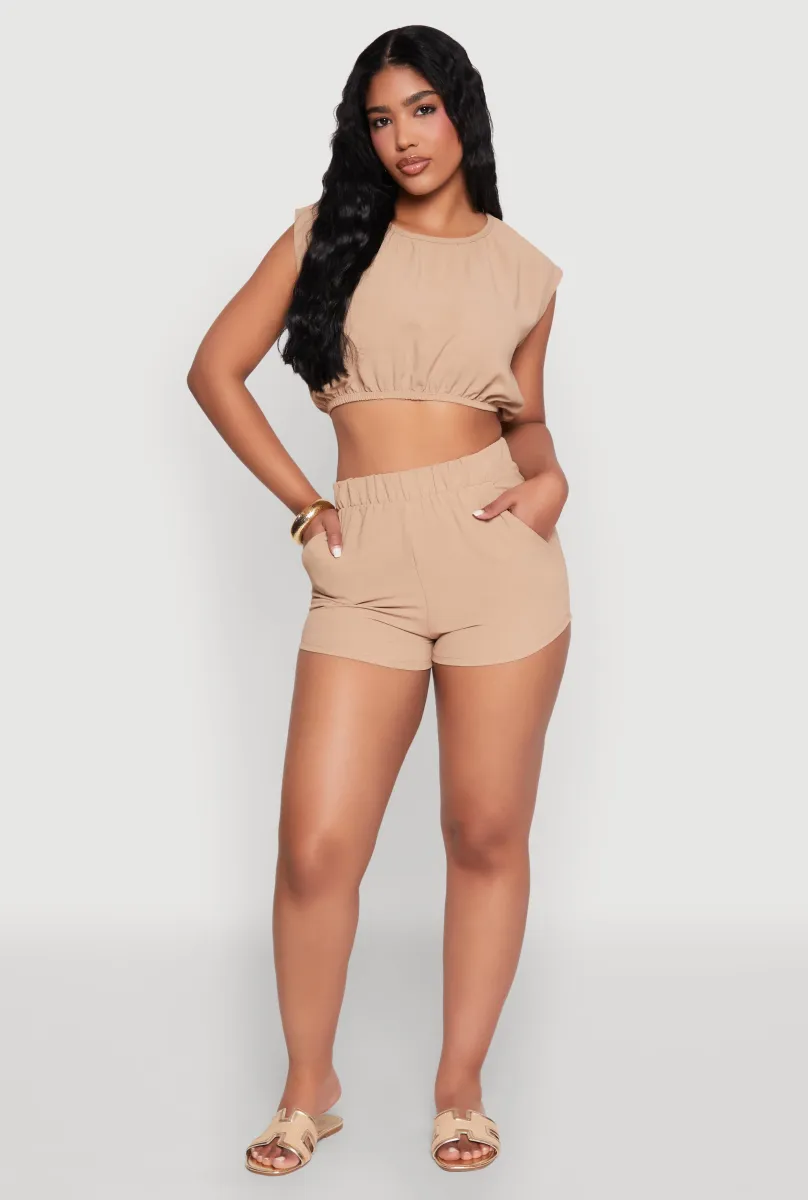 Airy High Waisted Shorts sold by Rainbow