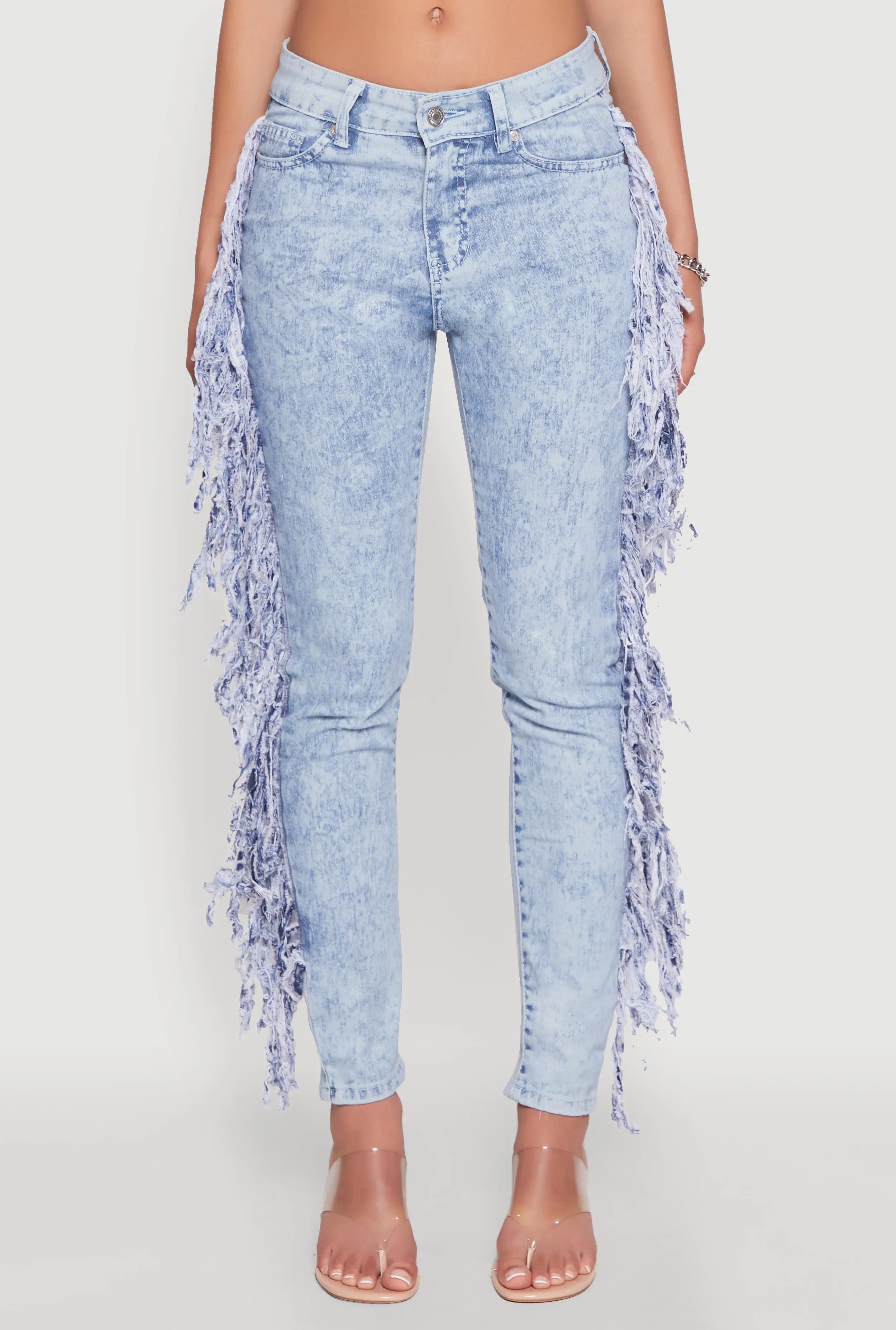 Mineral Wash Fringe Jeans sold by Rainbow product image thumbnail 5