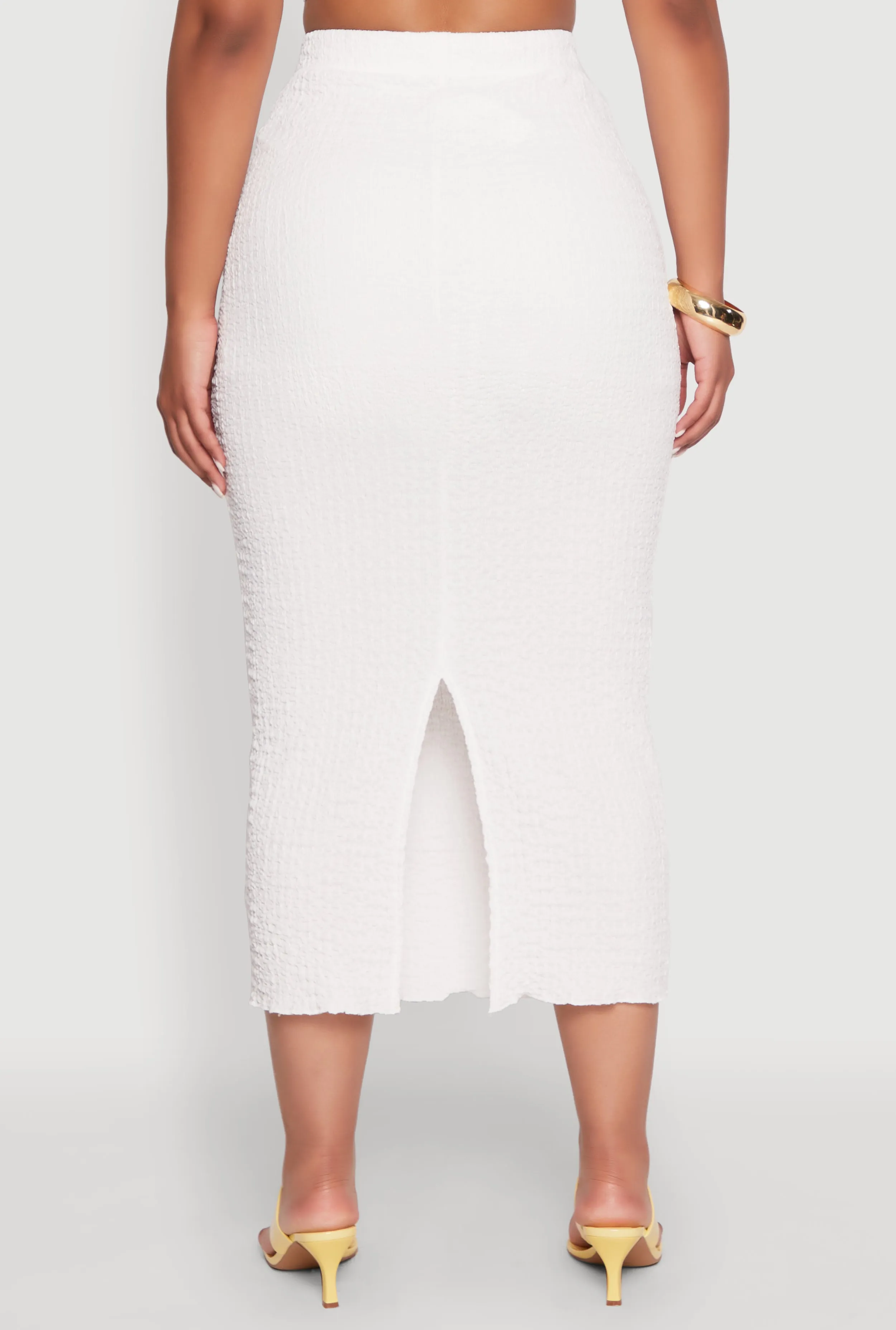 Lettuce Edge Textured Knit Skirt sold by Rainbow product image thumbnail 5