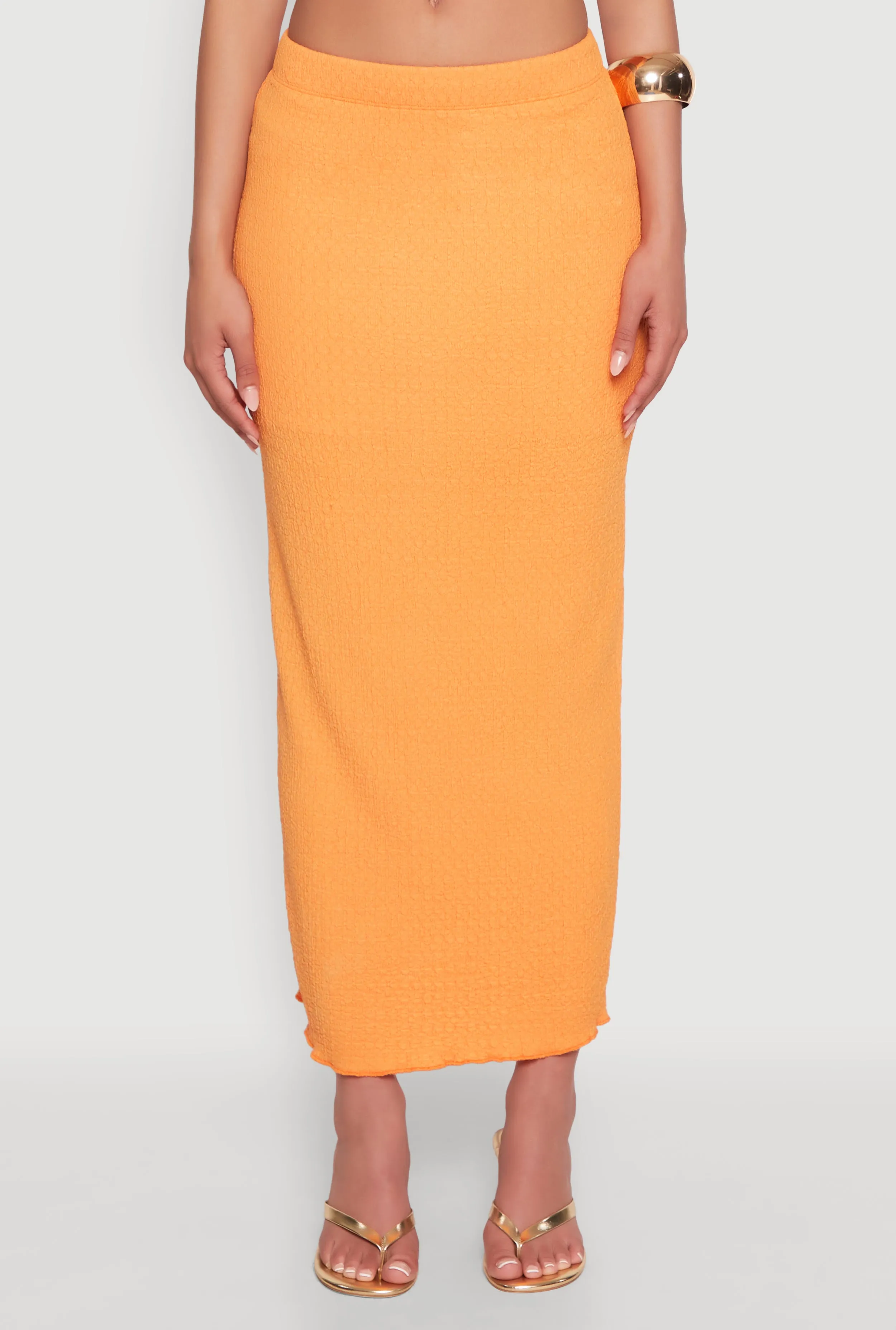 Lettuce Edge Textured Knit Skirt sold by Rainbow product image thumbnail 3