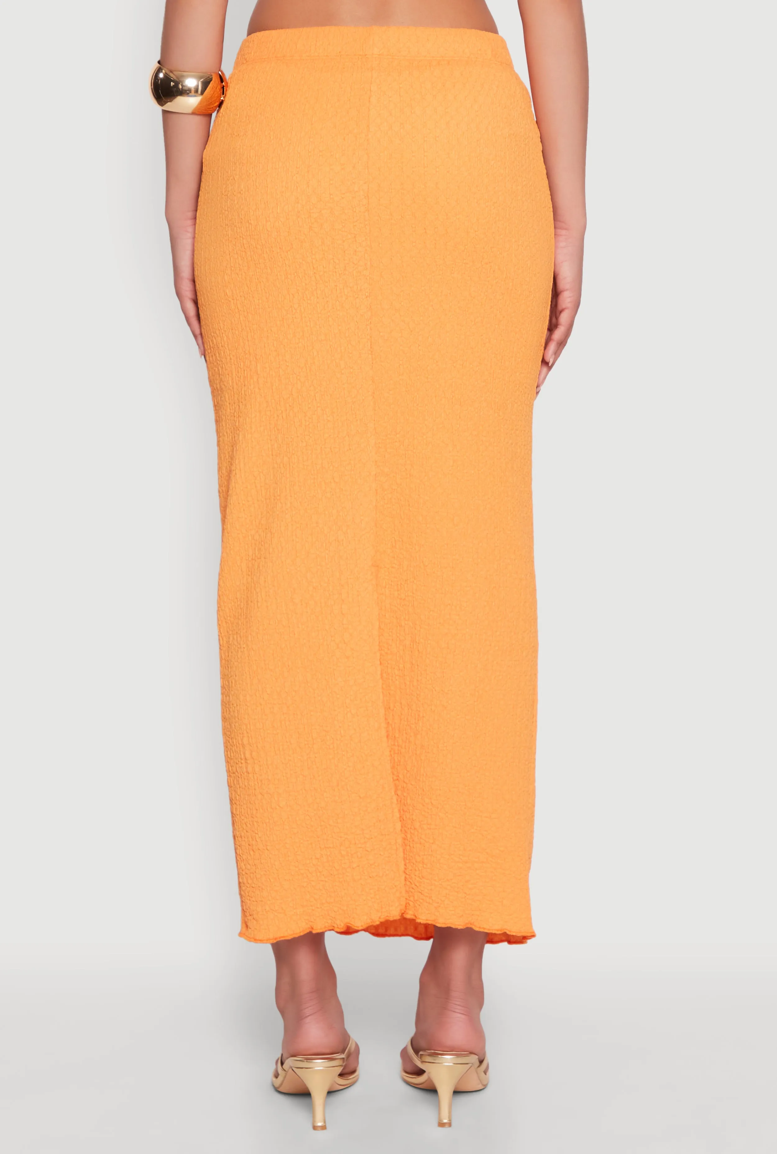 Lettuce Edge Textured Knit Skirt sold by Rainbow product image thumbnail 5