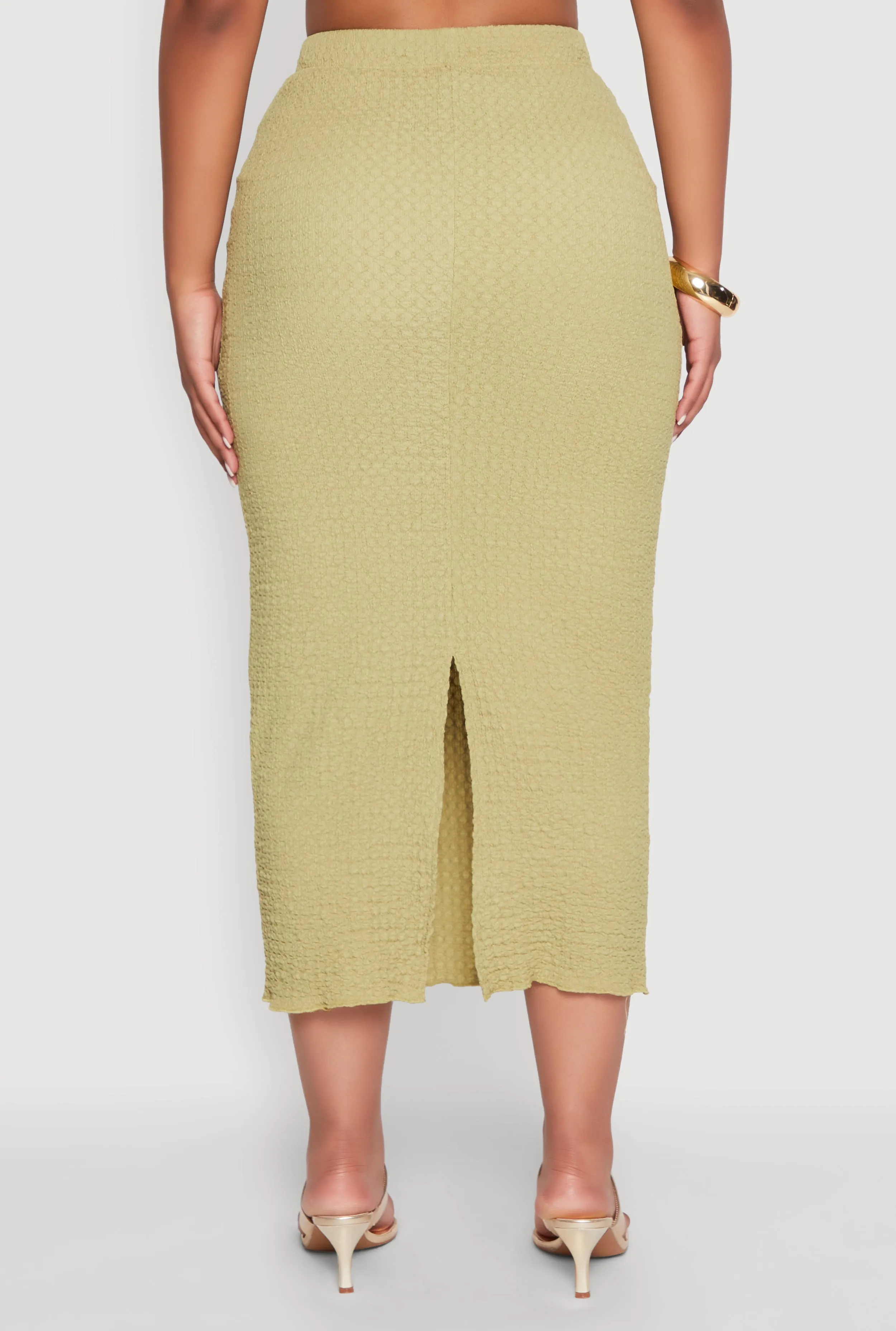 Lettuce Edge Textured Knit Skirt sold by Rainbow product image thumbnail 5