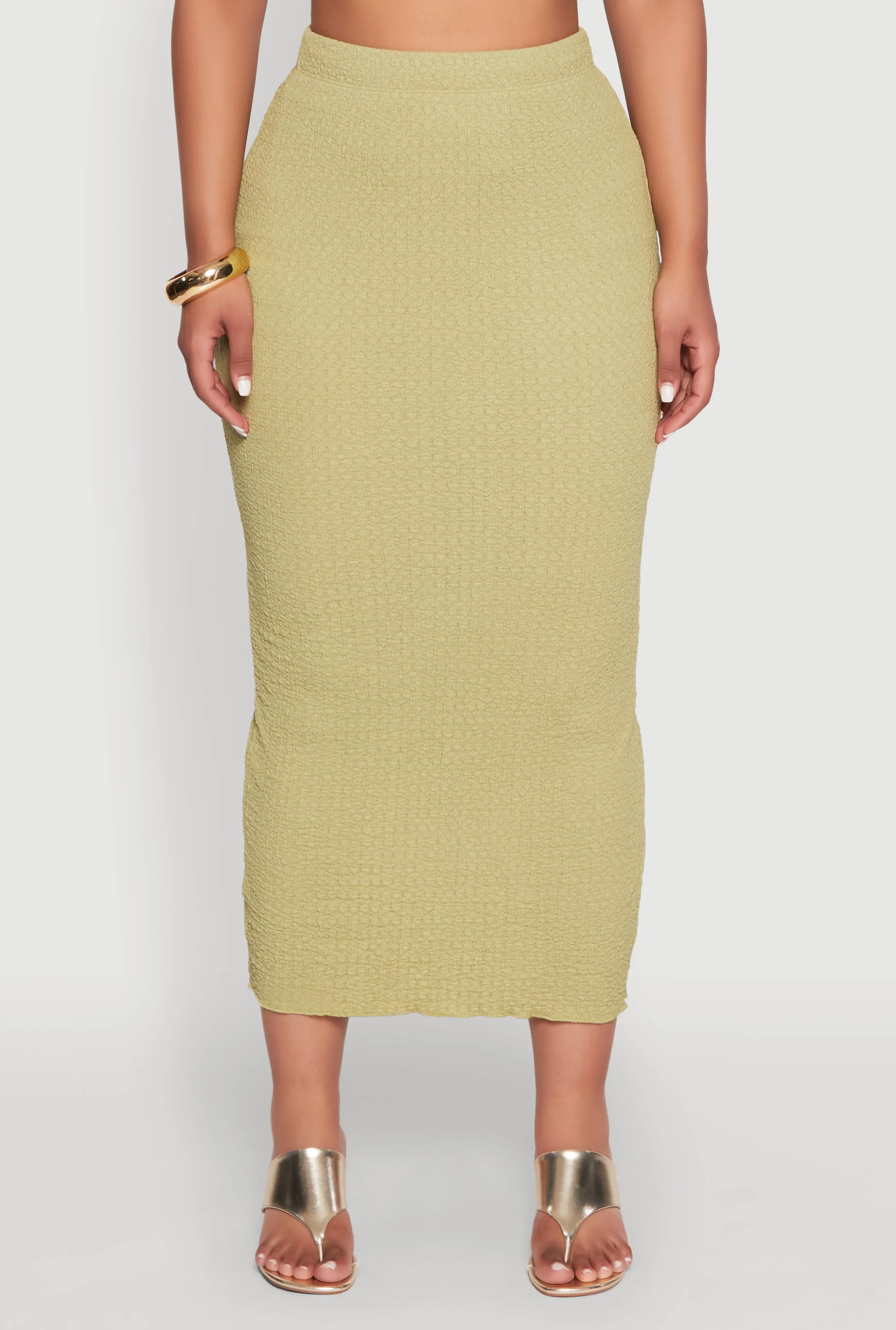 Lettuce Edge Textured Knit Skirt sold by Rainbow product image thumbnail 3