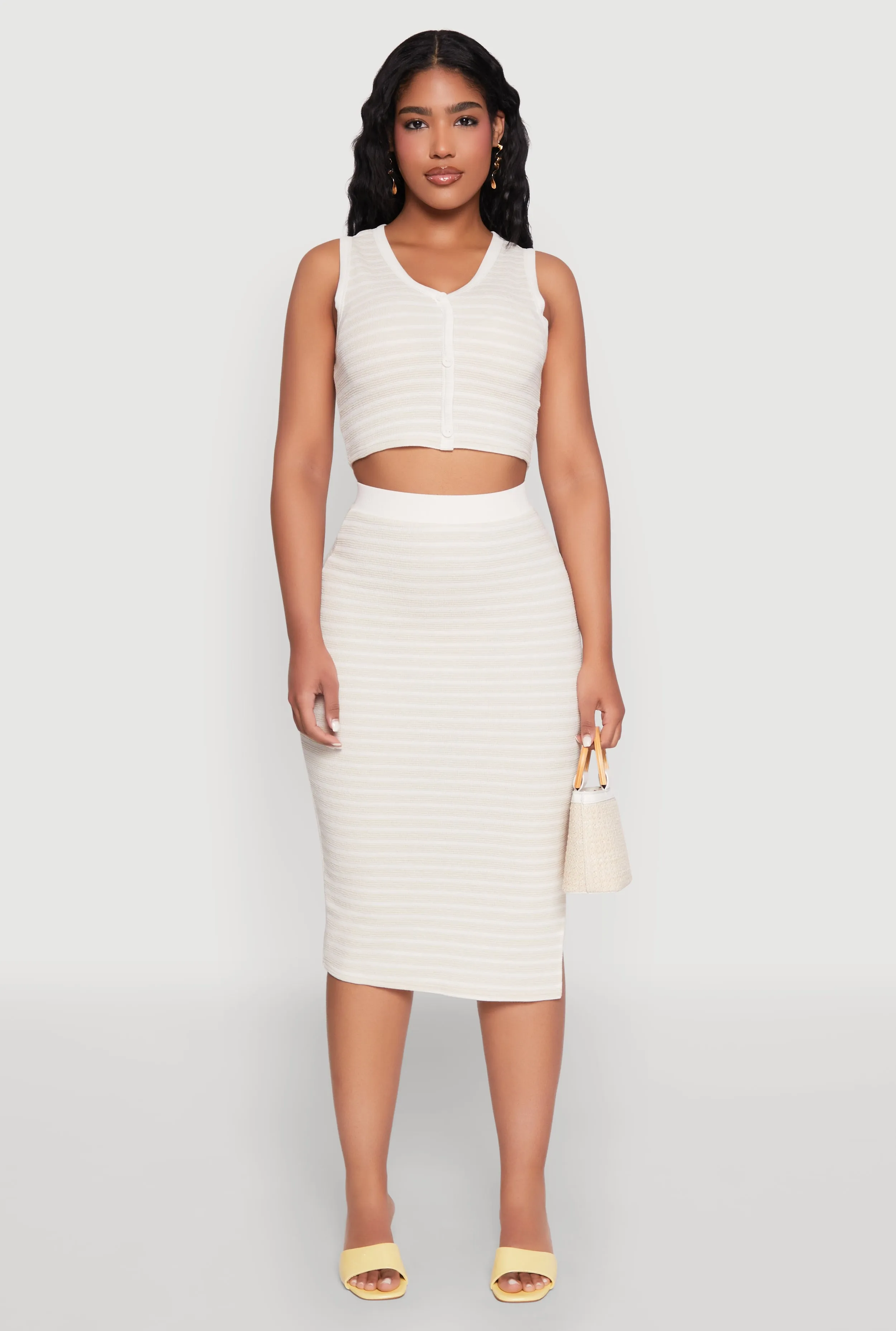 Striped Midi Skirt sold by Rainbow product image thumbnail 2