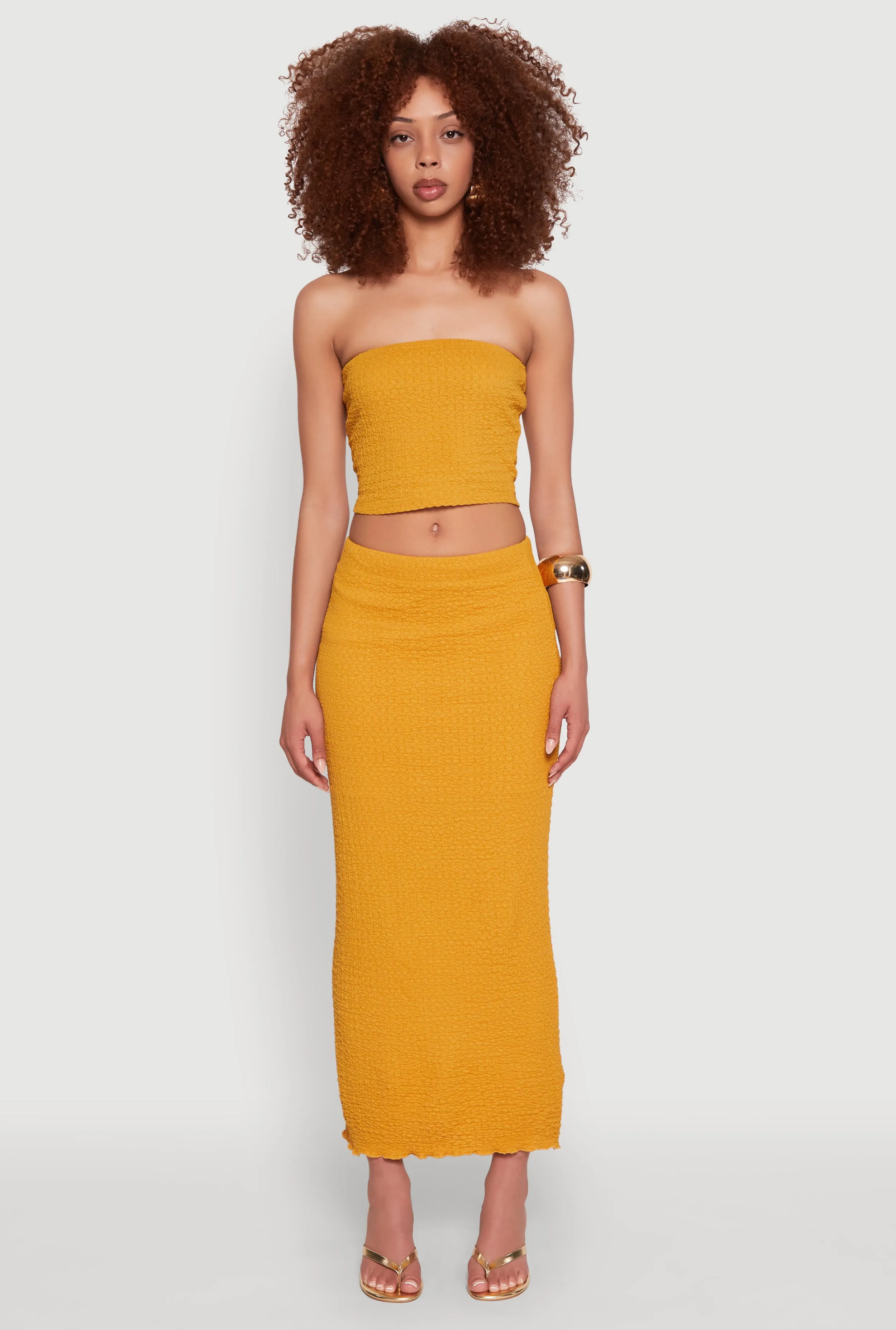 Texture Knit Cropped Tube Top sold by Rainbow product image thumbnail 3