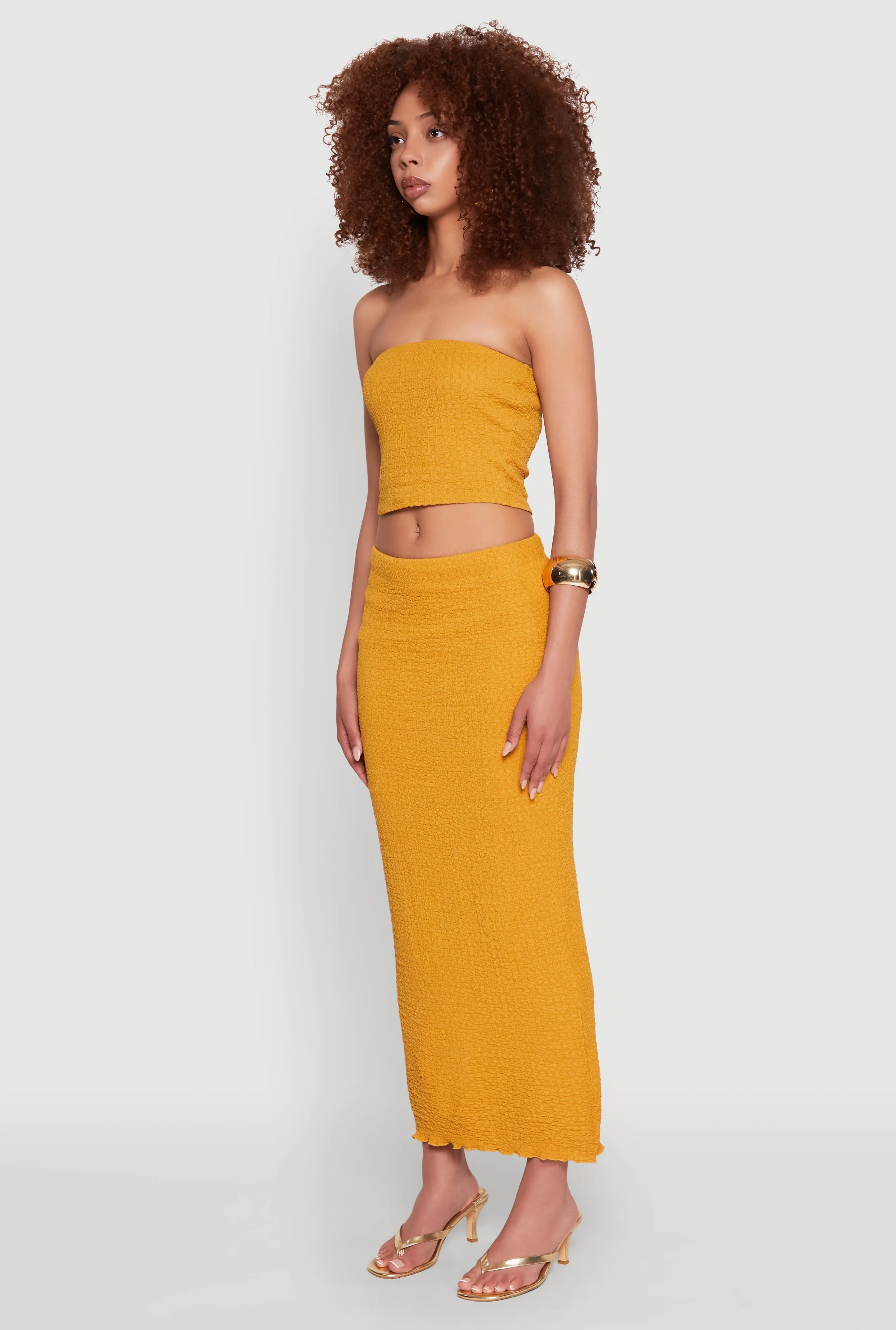 Texture Knit Cropped Tube Top sold by Rainbow product image thumbnail 5