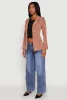 Padded Shoulder One Button Blazer sold by Rainbow