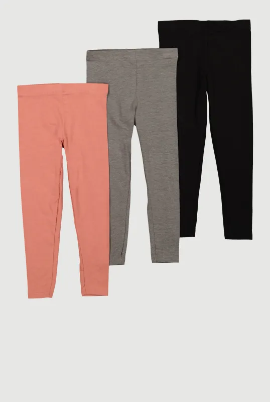 Girls Assorted Leggings 3 Pack sold by Rainbow