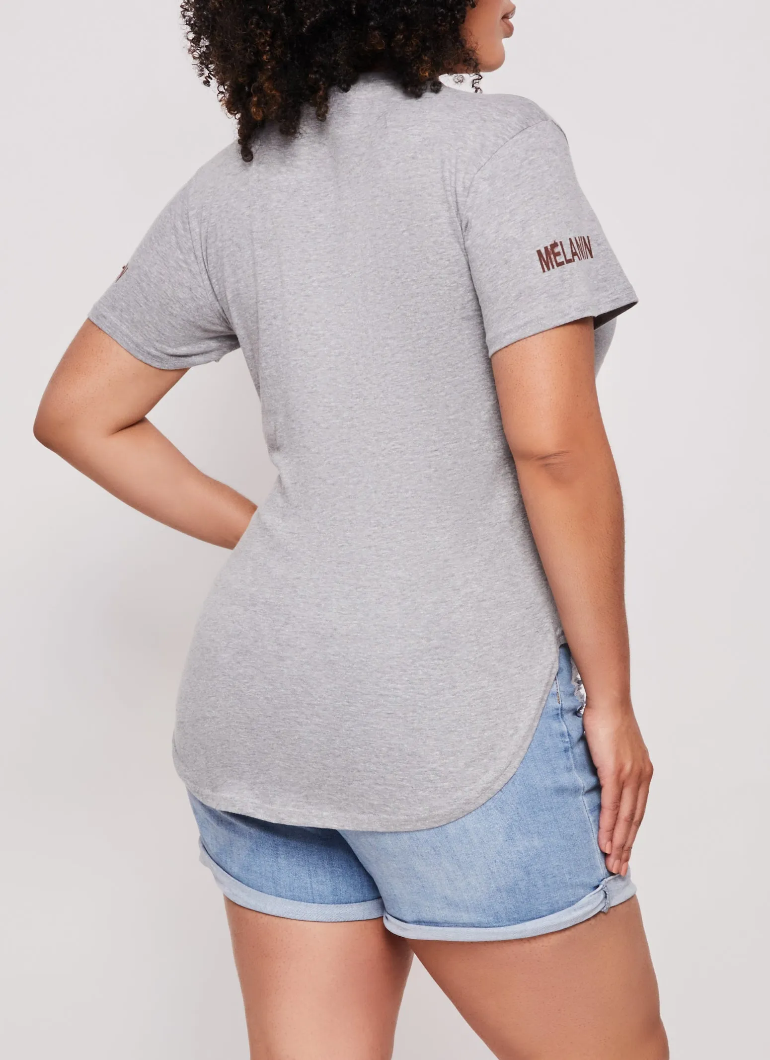 Plus Size Drippin In Melanin Graphic Tee sold by Rainbow product image thumbnail 3